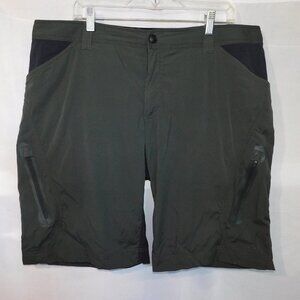 Kathmandu Dark Green Black Hiking Outdoor Shorts Water Repellent Mens 2XL / XXL